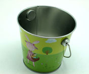 Tin Bucket & Trash Can U9430