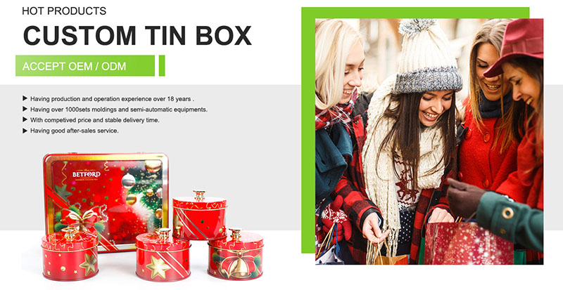 custom tin box for Bisucuits