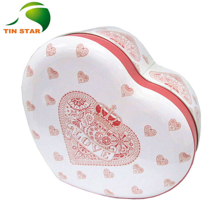 Heart Tin Boxes,Heart Tin Can,Valentines Tin Box TinStar Tin Box