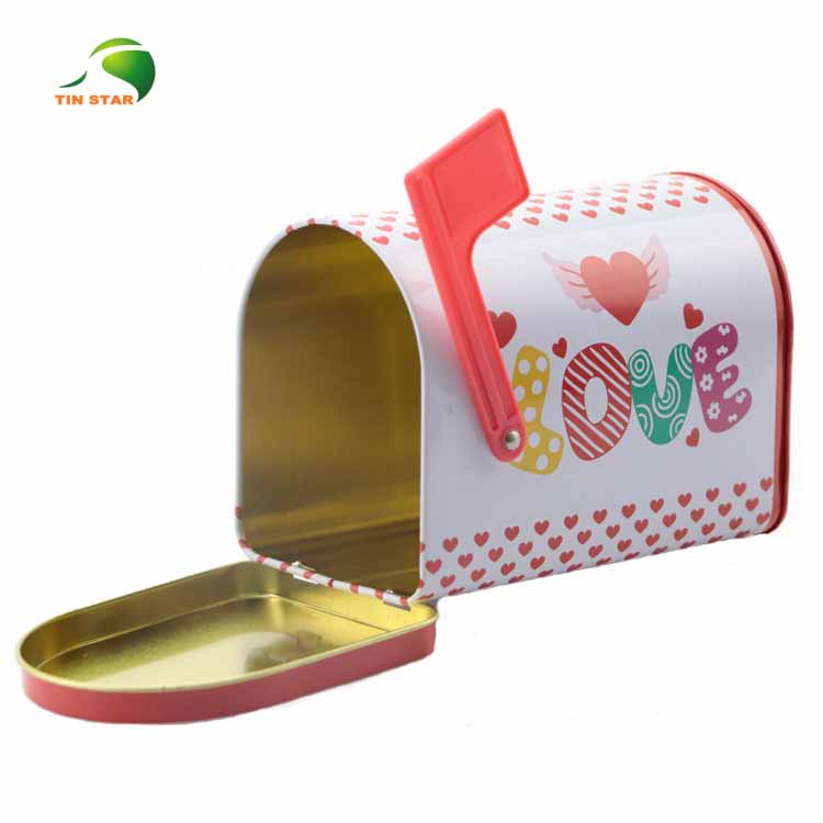 Mailbox Shaped Cookie Tin Box